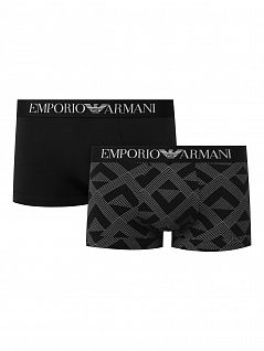 Набор боксеров на эластичной резинке (2шт) Emporio Armani 1112101а598армани Черный 23820