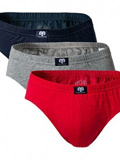 Комплект брифов в спортивном стиле CECEBA FG002670/М-XXL Красный/Серый/Синий