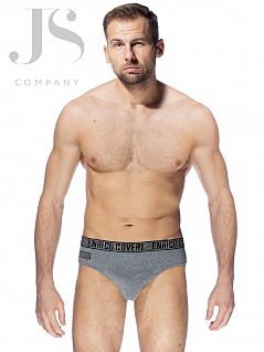 Мягкие слипы из хлопка полиамида и эластана Enrico Coveri JSES 1681 slip grigio ecv