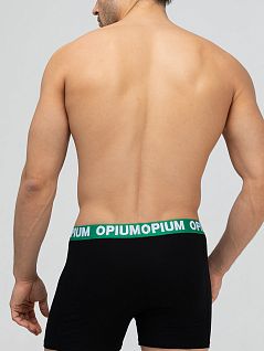 Боксеры из хлопкового трикотажа со средней посадкой Opium VOOpium_R-152 Black Черный