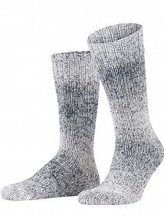Модные носки из обьемной пряжи FALKE 14052 Faded SO (муж.) Серый (3110)