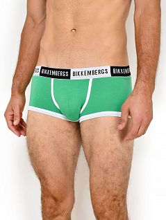 Стильные хипсы на резинке с логотипом фирмы Bikkembergs вбкт04834бикк Зеленый 6000