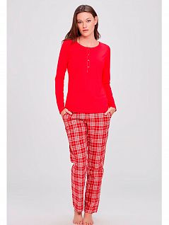 Пижама женская (красный) Kom LT61PJ85071 ROSSO