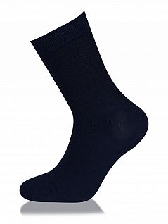 Набор повседневных носков из хлопка и полиамида LT1054 Sis темно-синий (3 пары)