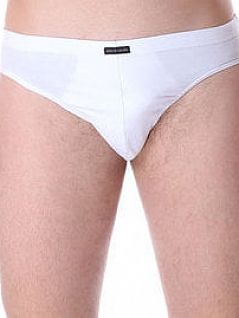Однотонные мужские трусы слипы белого цвета Pierre Cardin SMR 90JB_S