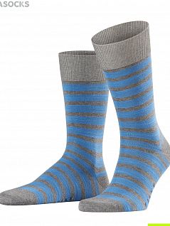 Мужские носки в полоску Falke 13326 Even Stripe SO Серый