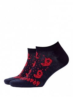Мягкие носки с эластаном Burlington 21809 Bandana SN Темный-синий 6120