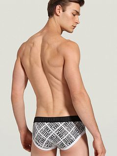 Эластичные брифы на контрастной резинке ERMENEGILDO ZEGNA вбкт05135бикк БелыйПринт S105