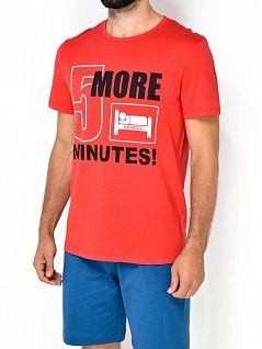 Яркая футболка из мягкого хлопка Bikkembergs вбкт04859бикк Красный 5000