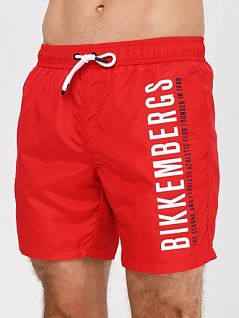 Пляжные шорты с печатным принтом Bikkembergs BKK1MBM03cRed