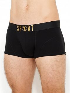 Дышащие боксеры из хлопка с надписью "sport" BIKKEMBERGS вбкт04985бикк Черный 2000