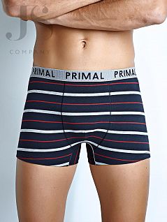 Комплект боксеров с рисунком "разноцветные горизонтальные полоски" PRIMAL JSPRIMAL B211 (3 шт.) boxer blu/grigio chiaro/nero