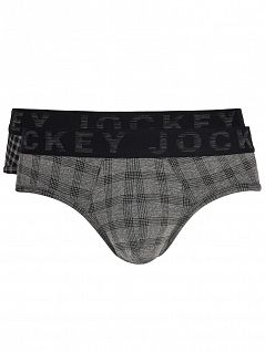 Трусы в клетку (2 шт) Jockey 151726H (муж.) (2шт.) Черный