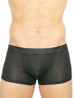 Однотонные черные эластичные трусы хипсы для мужчин Romeo Rossi R6006-2 распродажа
