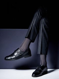 Носки из мерсеризованного хлопка с высокой голенью Giulia JSELEGANT 01 (5 пар) dark grey gul