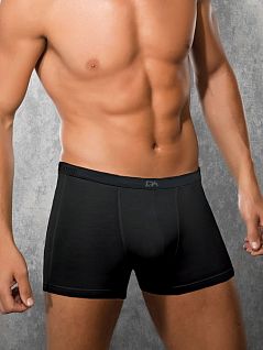 Облегающие мужские трусы боксеры черного цвета Doreanse Cotton Stretch 1717c01 распродажа