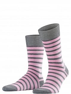 Стильные носки в широкую полоску Falke 13326 Even Stripe SO (муж.) Серый 3392