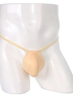 Анатомические стринги PUSH UP бежевого цвета Romeo Rossi RTRR1041-20 распродажа