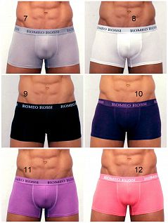 Комплект из 5 трусов боксеров с стильной резинкой Romeo Rossi Boxers