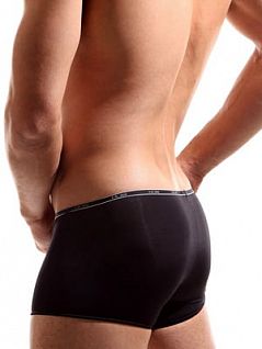 Мужские черные трусы хипсы HOM Plume 01027c99