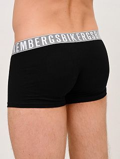 Хлопковые боксеры на подкладке спереди черного цвета Bikkembergs VBKT05131c200D