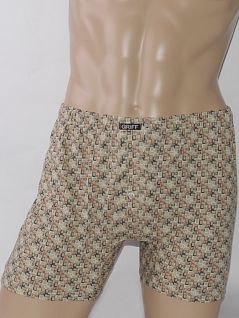 Боксеры мужские свободного покроя с принтом Griff SIU4101-43 beige (бежевый)