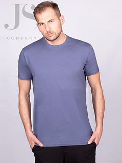 Плотная футболка из натурального хлопка Oxouno JSOXO 0591 KULIR 02 Classic U-вырез морской горизонт oxo