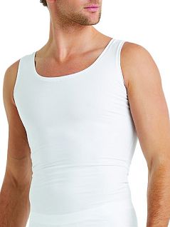 Корректирующая майка из хлопка и модала LTBS9228 BlackSpade белый