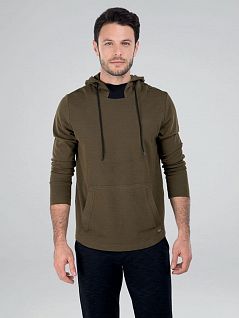 Толстовка с капюшоном из вискозы LTBS30036 BlackSpade оливковый