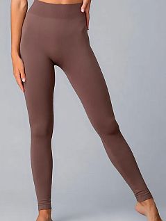 Плотные леггинсы из микрофибры GIULIA JSLEGGINGS 02 deep taupe gul