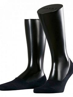 Тонкие подследники с силиконовой вставкой на пятке Falke 14625 Family Step (муж.) Темный-синий (6370)
