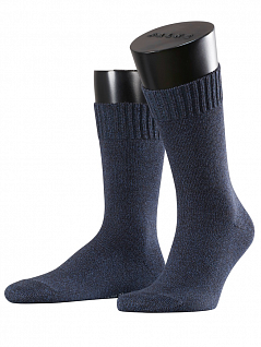 Носки из удобной смесовой шерсти в модном джинсовом стиле Falke 14491 Denim.ID (муж.) Черный-коричневый (6376) распродажа