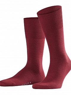 Носки из мериносовой шерсти на широкой двойной резинке не сдавливает икроножную мышцу Falke 14435 Airport SO Красный 8294