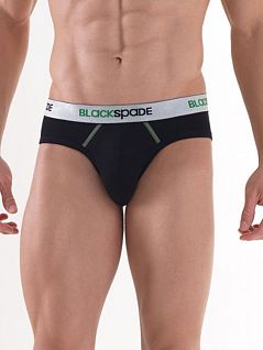 Черные мужские трусы-брифы с кармашком BlackSpade SPORT b9407 черный
