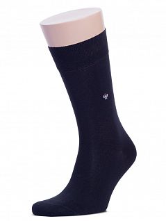 Комплект из 10 пар мужских высоких носков с рисунком черного цвета "RuSocks" М-197