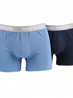 Набор боксеров на широкой резинке (2шт) (голубые, темно-синие)Tom Tailor RT70486/5100