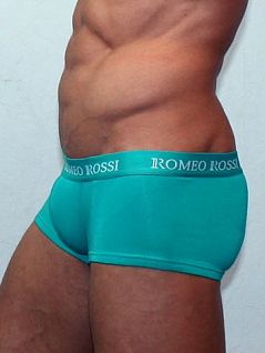 Лазурные мужские короткие хипсы Romeo Rossi Heaps R5001-7 распродажа