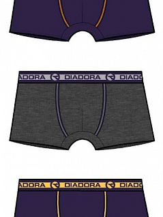 Комплект из 3 трусов боксеров комфортной посадки Diadora DIB05918G3 ассорти (ass)