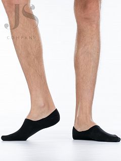 Мужские подследники с анатомической резинкой Giulia JSFOOTIES FM COTTON (2 п.) (5 пар) nero / nero