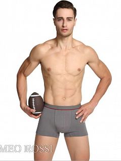 Мужские боксеры хипсы из тонкой ткани бежевого цвета ROMEO ROSSI R6007-20