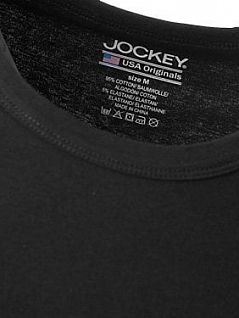 Стильная удобная мужская футболка черного цвета 2шт JOCKEY 17301822 Nos