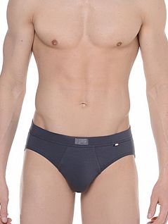 Темно-серые однотонные мужские трусы из хлопка HOM Jules 01086cZU