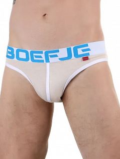 Тонкие слипы из полиэстра и эластана бежевого цвета Boefje RT47413
