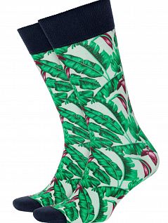 Носки с уплотненной пяткой Burlington 20549 Hawaii Print SO Зеленый