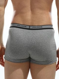 Мужские боксеры на комфортной посадке из меланжевой ткани JOLIDON DT298мжнТм Grey_melange