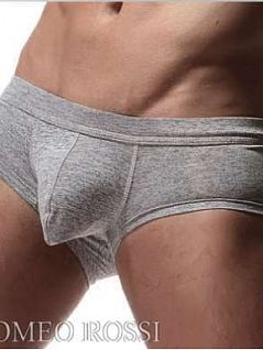 Мужские трусы хипсы из модала серого цвета ROMEO ROSSI R5006-3