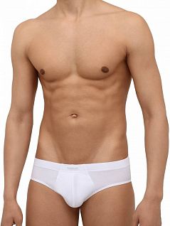 Анатомические брифы на средней посадке белого цвета Ermenegildo Zegna N2L610060c100