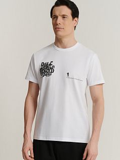 Хлопковая футболка с воротником поло белого цвета Bikkembergs BMM0800c1000