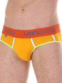 Яркие брифы из хлопка оранжевого цвета Van Baam RT45199