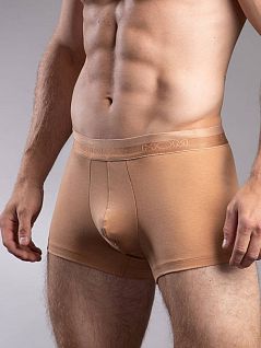 Элегантные боксеры из хлопка и модала бежевого цвета HOM 40c0203cZA85